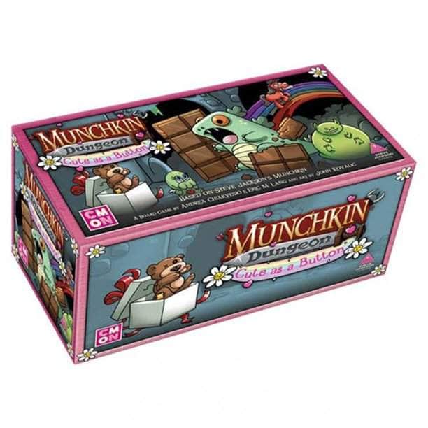 Munchkin Dungeon: linda como un botón de expansión del juego de mesa (edición de pre-pedido minorista) Expansión del juego de mesa minorista CMON KS000838G