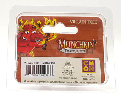 Munchkin Dungeon: Villain Dice Pack (Kickstarter Pre-Order Special) Kickstarter Board Game Accessory CMON 889696010544 KS000838H