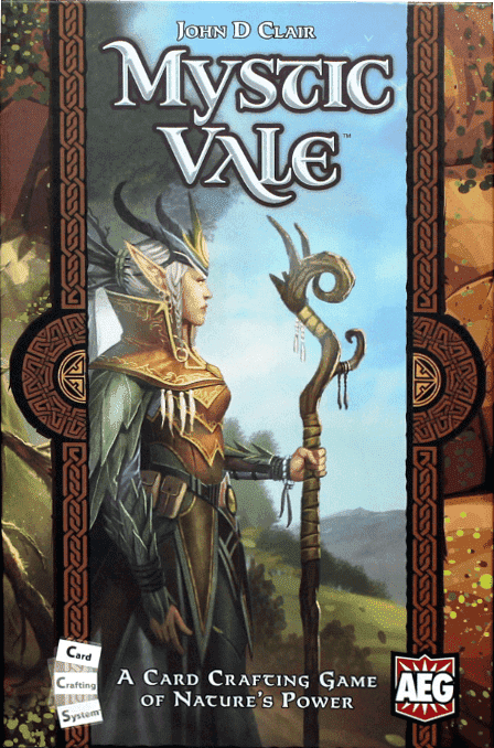 Mystic Vale Alderac Entertainment Group (AEG) Kortspil nørd, spil, kortspil, Alderac Entertainment Group AEG , Pegasus Spiele, Mystic Vale, spilene Steward, Deck Pool Building, Tryk på dine Luck -spil, John D Clair