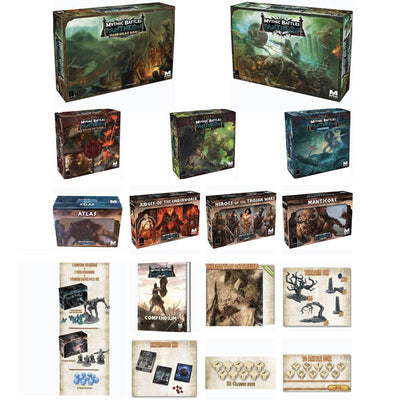 Mythic Battles: Pantheon 1.5 All-In Pledge Bundle (Kickstarter Pre-order พิเศษ) เกมบอร์ด Kickstarter Monolith Mythic Games