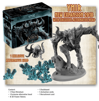 المعارك الأسطورية: حزمة Pantheon 1.5 Ymir Plus Frost Dice (خاصة بـ Kickstarter)