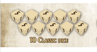 Mythic Battles Pantheon: 10 Classic Dice (MBP25) อุปกรณ์เสริมเกมกระดานขายปลีก Monolith