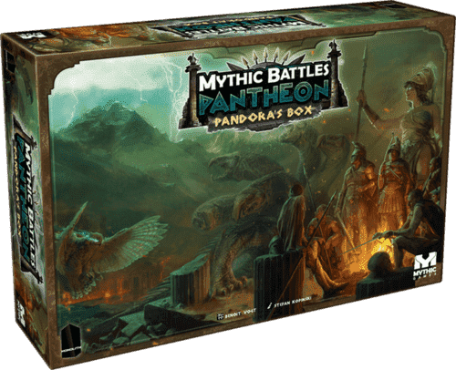 Mythische Schlachten Pantheon: Apollo Miniature plus Pandoras Box -Bündel (MBP02) (Kickstarter Special) Kickstarter -Brettspiel Monolith
