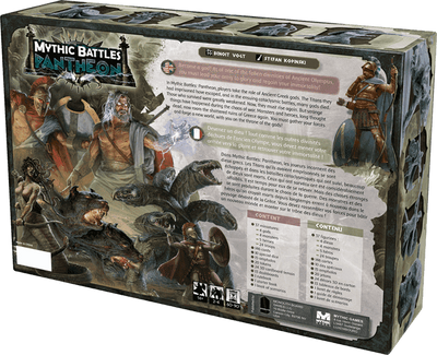 Mythische Schlachten: Pantheon God Pledge plus Typhon -Bündel (Kickstarter Special) Kickstarter -Brettspiel Monolith