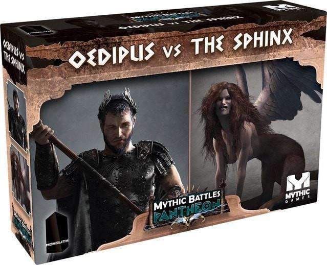 קרבות מיתיים פנתיאון: Oedipus vs sphinx (MBP05) (Kickstarter Special) משחק לוח קיקסטארטר Monolith