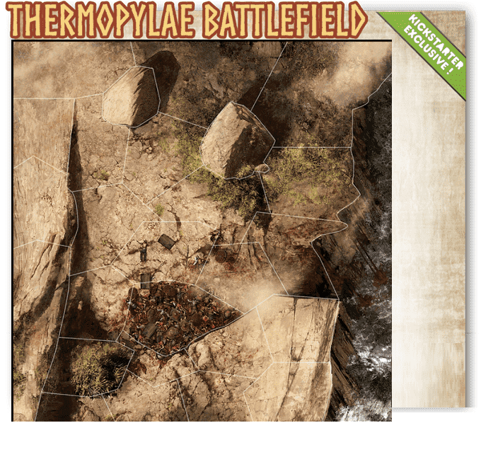 Mythic Battles Pantheon：Thermopylae Battlefield（MBP04）（Kickstarter Special）Kickstarterボードゲーム拡張 Monolith
