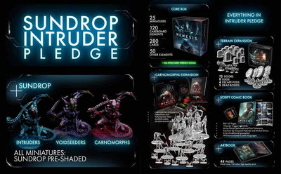 Nemesis: Sundrop Intruder ทั้งหมดใน Pledge Bundle (Kickstarter Pre-Order พิเศษ) เกมบอร์ด Kickstarter Awaken Realms