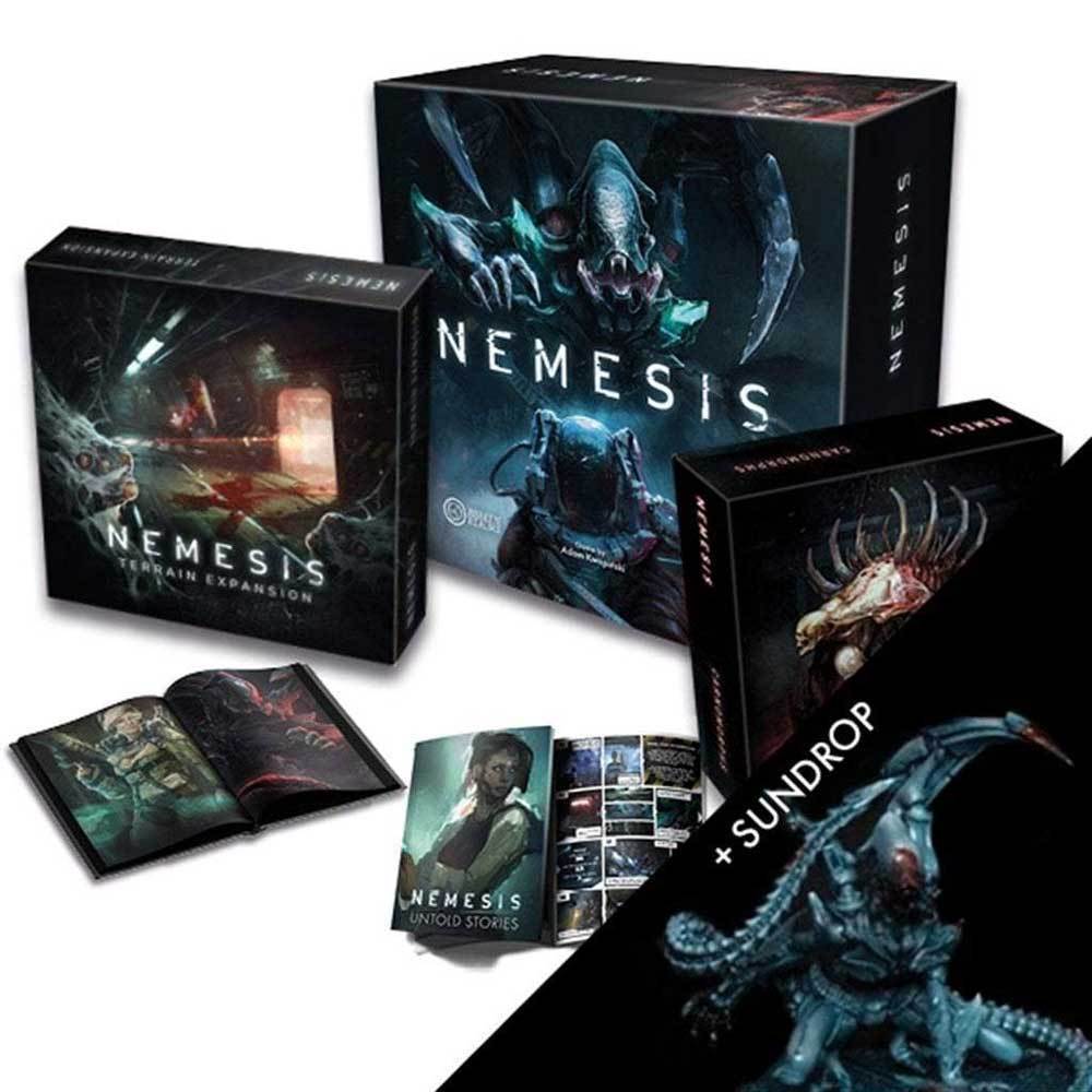 Nemesis: Sundrop Intruder ทั้งหมดใน Pledge Bundle (Kickstarter Pre-Order พิเศษ) เกมบอร์ด Kickstarter Awaken Realms