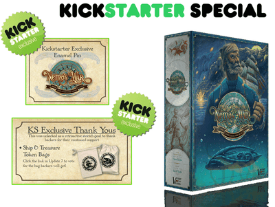 Guerra de Nemo: Segunda edição Bundle (Kickstarter pré-encomenda especial) jogo de tabuleiro Kickstarter Victory Point Games