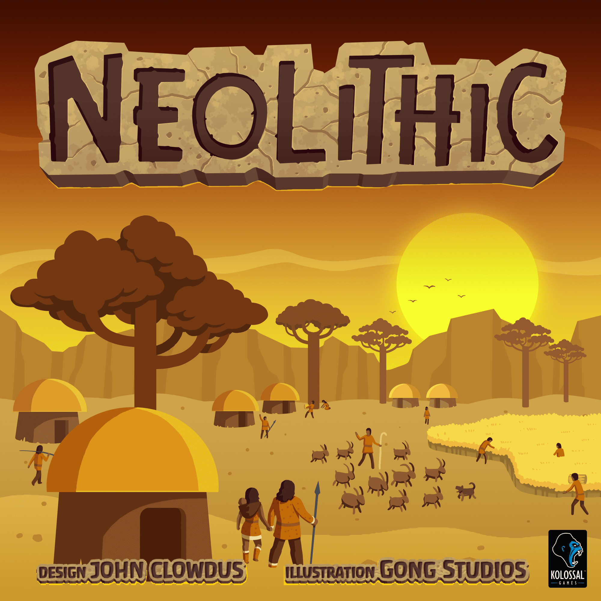 Neolithic + תרבויות מתקדמות קופסה פתוחה Ding & Dent Bundle (Kickstarter Special) משחק לוח קיקסטארטר Small Box Games