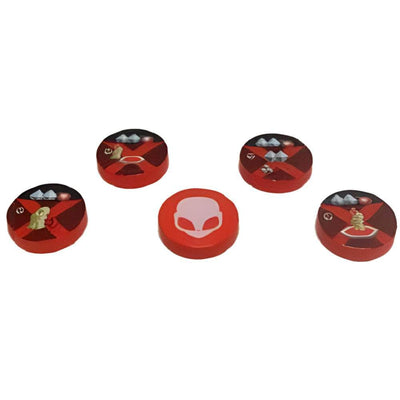 Em Marte: Invasão Alien Plus Alien Action Tokens (Kickstarter pré-encomenda especial) Expansão do jogo de tabuleiro Kickstarter Eagle Gryphon Games KS001111A