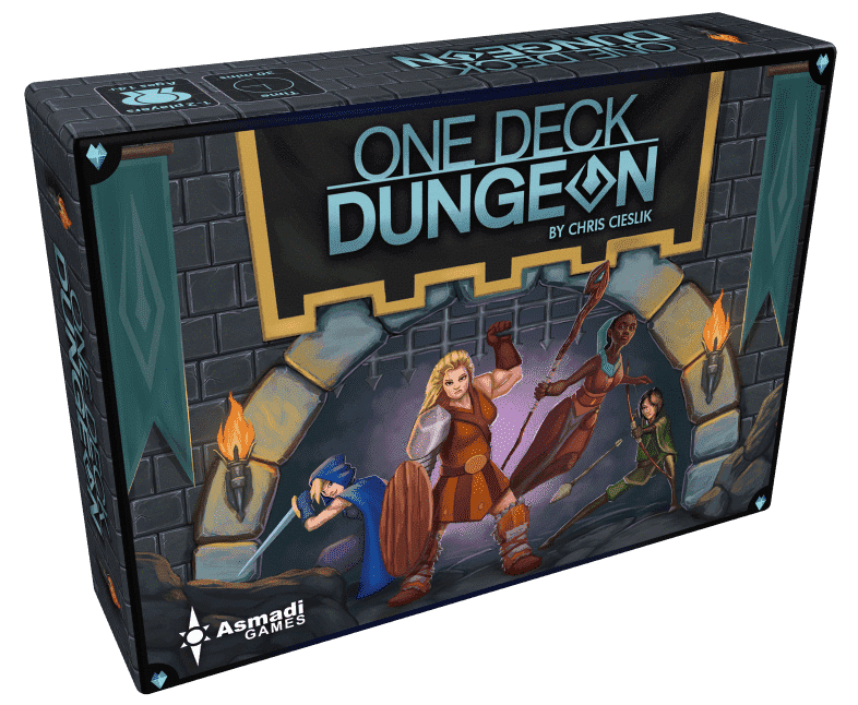 Yksi kannen Dungeon (vähittäiskaupan painos) Kickstarter -korttipeli Asmadi Games