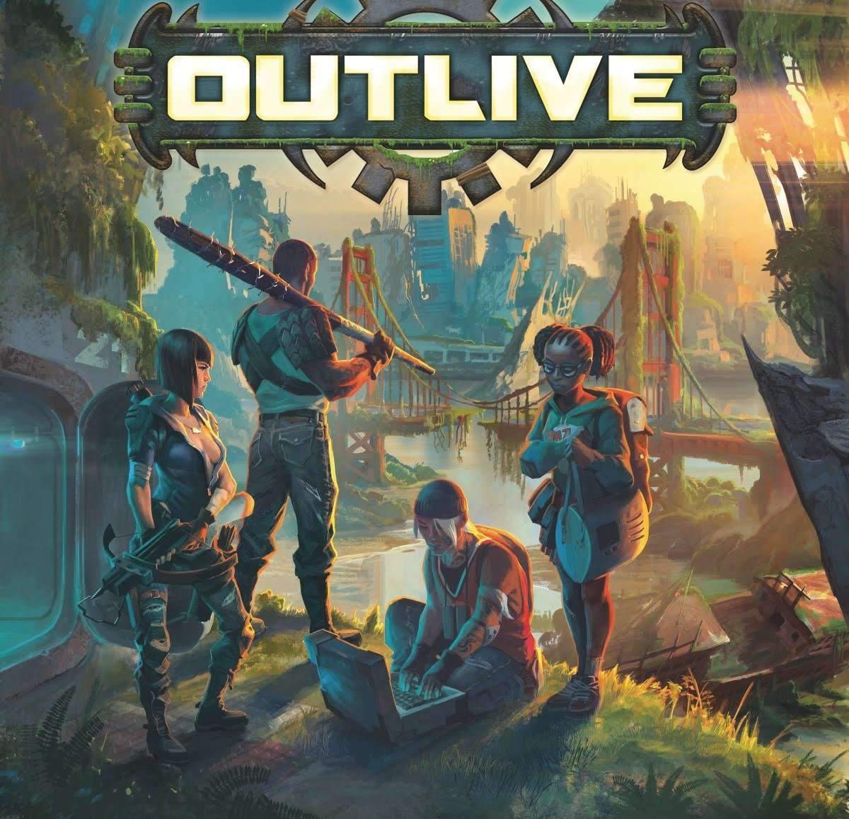 OUTLIVE: Kaksipuolinen XL -pelikortti (Kickstarter Special) Kickstarter Board Game -lisävaruste Arclight