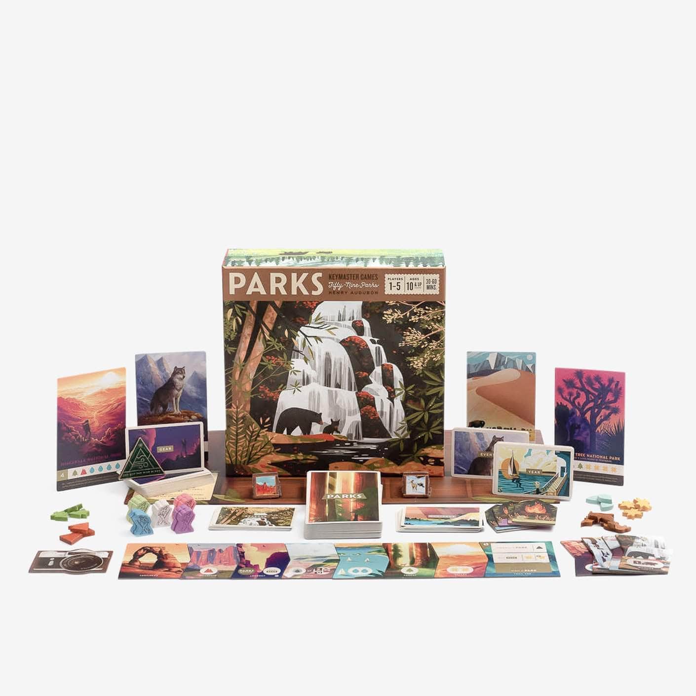 Parks: het bordspel (Retail Edition) Retail Board Game Keymaster Games 0850003498027 KS000956B