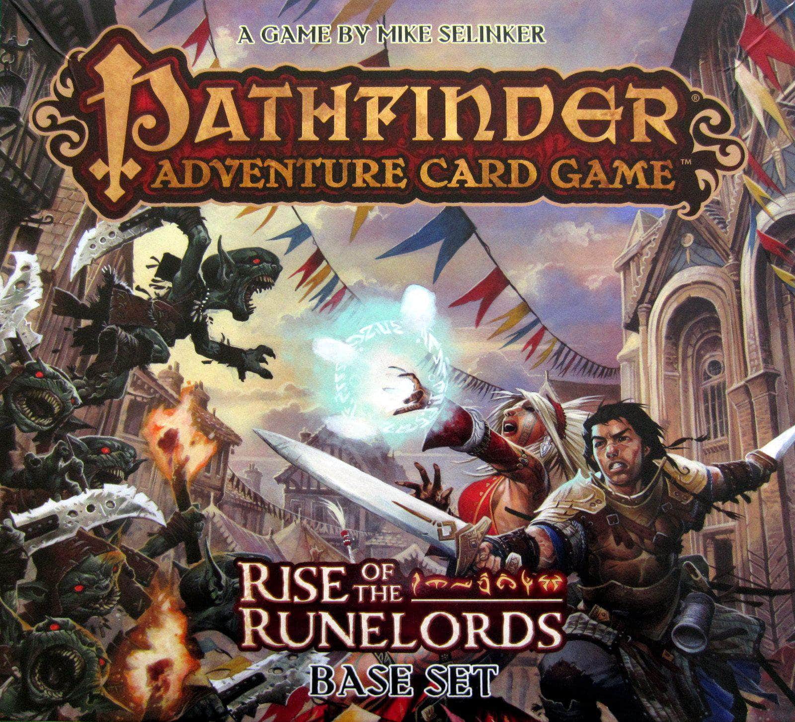 משחק כרטיס הרפתקאות Pathfinder: Rise of the RuneLords - Set Base (מהדורה קמעונאית) משחק לוח קמעונאי Paizo פרסום KS800352A