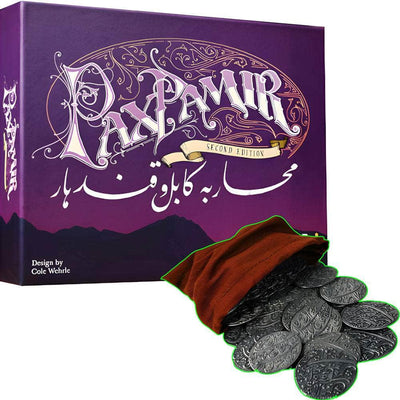 Pax Pamir Second Edition Plus Metal Coins Set 번들 (킥 스타터 스페셜) 킥 스타터 보드 게임 Wehrlegig Games 860000996006 KS001030A