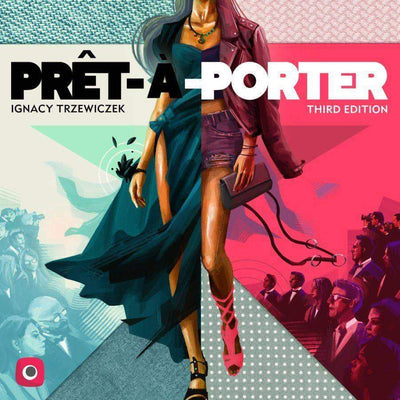 Prêt-à-Porter-niput (Kickstarter Pre-tilaus Special) Board Game Geek, Kickstarter-pelit, pelit, Kickstarter Board Games, Board Games, Portal Games, Pegasus Spiele, Zvezda, prêt portteri, pelit Steward Kickstarter Edition Shop Portal Games