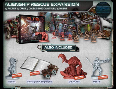 Project Elite: Expansión de rescate de alienship (Kickstarter pre-pedido especial) Expansión del juego de mesa de Kickstarter CMON Limitado