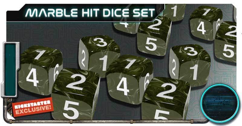 Project Elite: Marble Hit Dice (Kickstarter förbeställning Special) Kickstarter Board Game Accessory Artipia Games