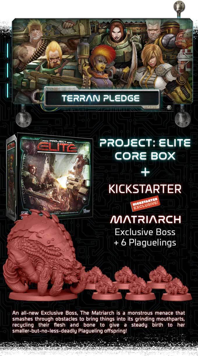 Project ELITE - Terran Pledge Bundle (Kickstarter Pre-Order Special) Kickstarter Board Game Artipia Games