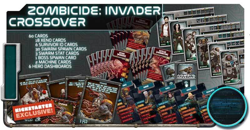 Project Elite: Zombide Invader Crossover Promo Pack (Kickstarter ennakkotilaus) Kickstarter Board Game -lisäosa Artipia Games