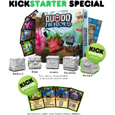 Quodd Heroes - Hero Pledge (Kickstarter Pre -Order Special) เกมบอร์ด Kickstarter Wonderment Games
