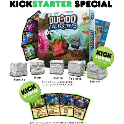 Quodd Heroes - Hero Pledge (طلب خاص لطلب مسبق من Kickstarter) لعبة Kickstarter Board Wonderment Games