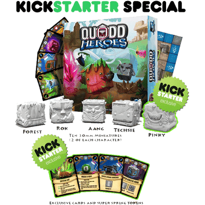 Quodd Heroes - Hero Pledge (Kickstarter Pre -Order Special) Kickstarter Board Game Wonderment Games