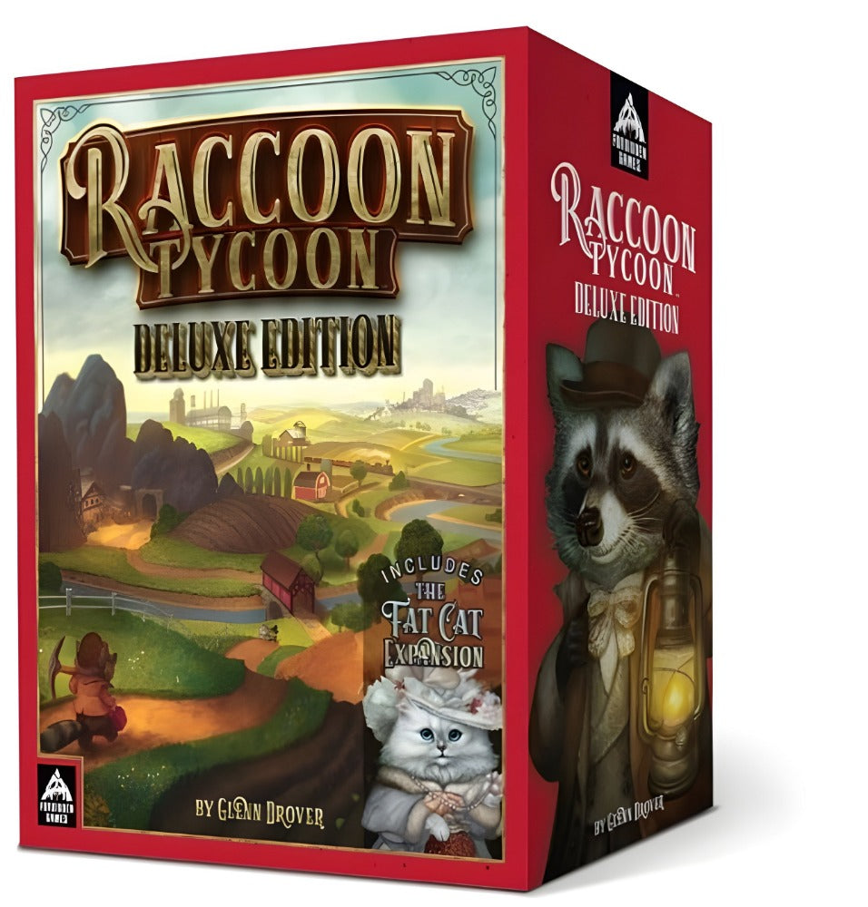 Raccoon Tycoon: The Fat Cat Expansion Pledge (Kickstarter Special) Jogo de tabuleiro Kickstarter Forbidden Games 852068008104 KS000966A