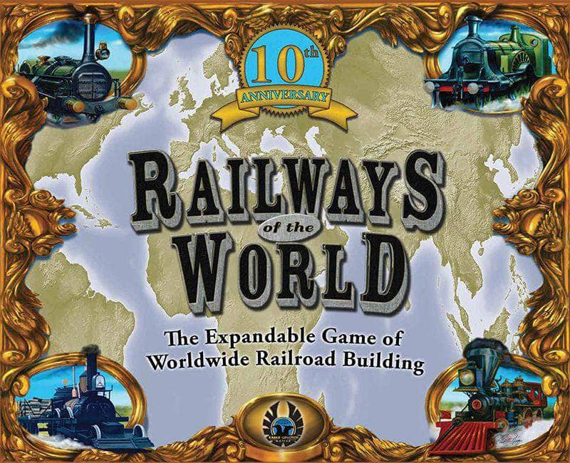Maailman rautatiet: 10. vuosipäivän painos (vähittäiskaupan ennakkotilaus) vähittäiskaupan lautapeli Eagle Gryphon Games KS001101D
