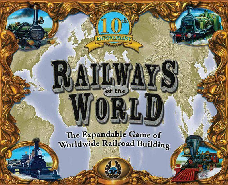 Railways of the World: Edition 10th Anniversary (Ed. W przedsprzedaży detalicznej) Gra planszowa detaliczna Eagle Gryphon Games KS001101D