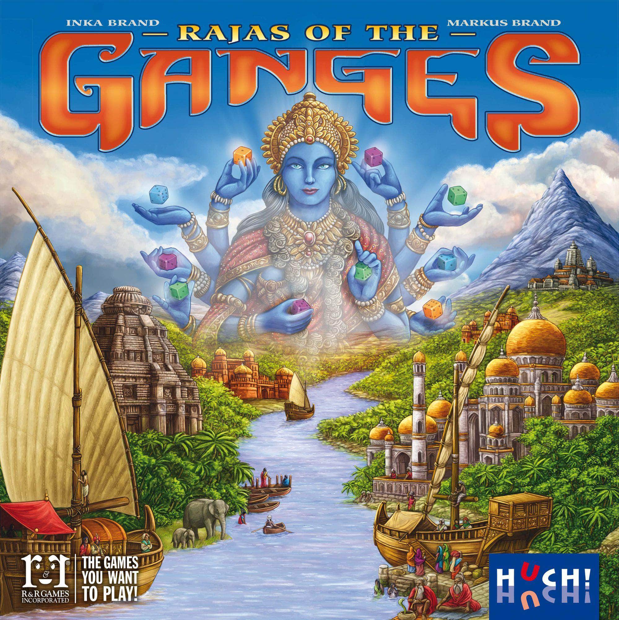 لعبة Rajas of The Ganges Retail Board HUCH!, 999 Games, Devir, dV Giochi، إيجمونت بولسكا، ميناء الألعاب، R&R Games KS800536A