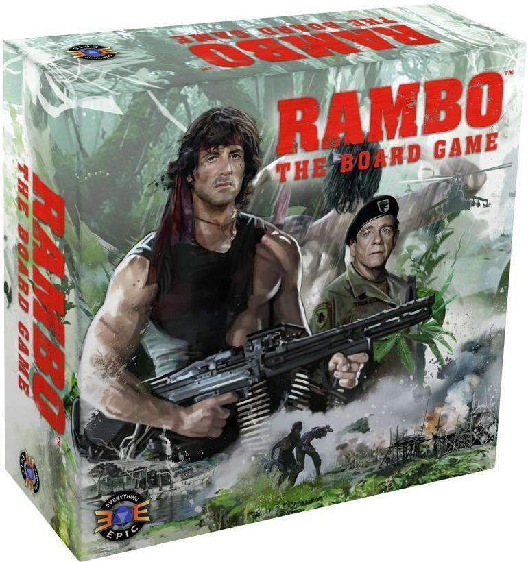 Rambo: Brädspelet: Maximum Carnage Pledge Bundle (Kickstarter förbeställning Special) Kickstarter brädspel Everything Epic Games