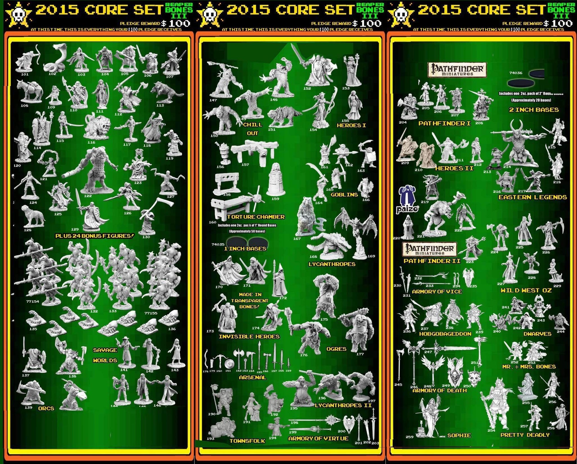 Reaper Miniatures Bones 3: La recherche de M. Bones! (Kickstarter Special) Accessoire de jeu de société Kickstarter Game Steward