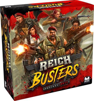 Reichbusters Project VRIL: Heroic Pant Bundle (Kickstarter Pre-Order Special) Board Game Geek, Kickstarter Games, Games, Kickstarter Board Games, Board Games, Mythic Games, Reichbusters Projekt Steward Kickstarter Edition Shop, Area Movement, Cooperative Games Mythic Games