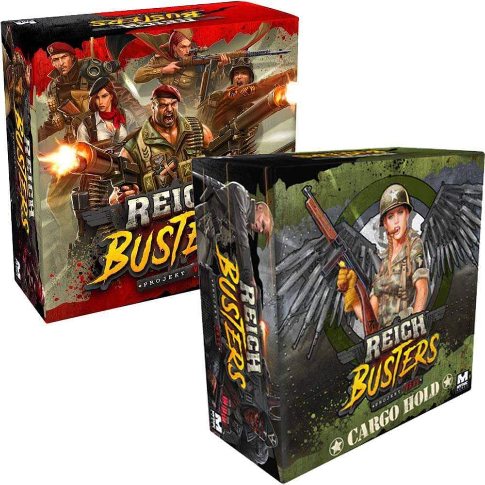 Reichbusters Project Vril: Heroic Pledge Bundle (Kickstarter Pre-Order Special) Board Game Geek, Kickstarter Games, Games, Kickstarter Board Games, Board Games, Mythic Games, Reichbusters Projekt Vril, The Games Steward Kickstarter Edition Shop, Area Movement, Cooperative Games Mythic Games