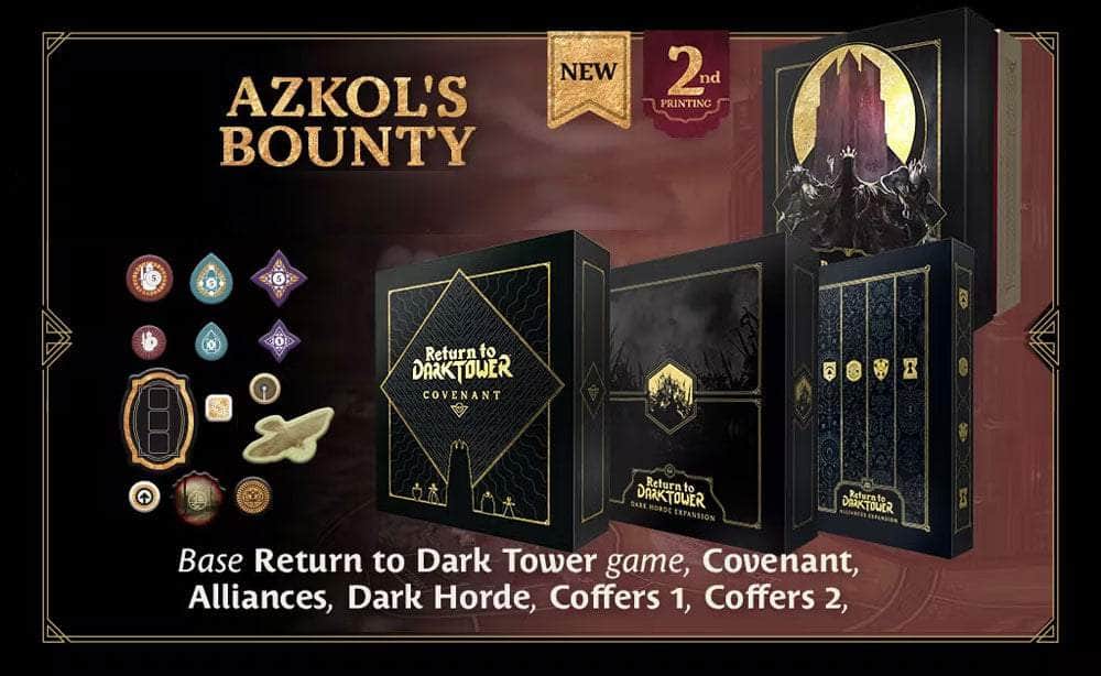 Återgå till Dark Tower: New Azkol's Bounty Pledge (Kickstarter förbeställning Special) Kickstarter Board Game Restoration Games KS000984D