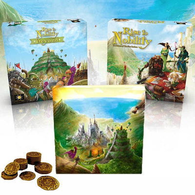 Rise to Nobility: Nobilding Pled Plus Night Mode Pack Pack Bundle (Kickstarter Pre-Order Special) Juego de mesa de Kickstarter Final Frontier Games
