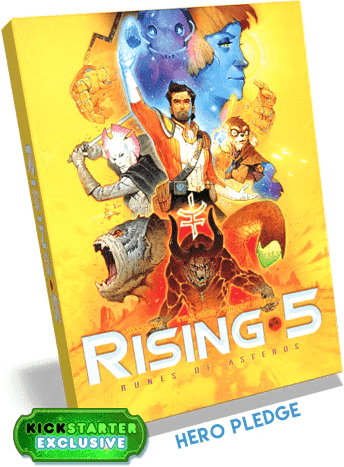 Rising 5 - Runes of Asteros (Kickstarter Special) Kickstarter Board Game Garykimgames