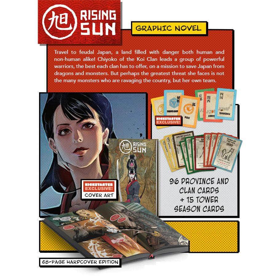 Rising Sun Comic Book Plus Promos Bundle (Kickstarter pre-order Special) Kickstarter Board Game Accessoire CMON KS000665A