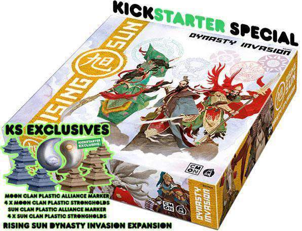 Rising Sun: juego de mesa de expansión de la invasión de la dinastía (especial Kickstarter) Juego de mesa de Kickstarter CMON Limitado