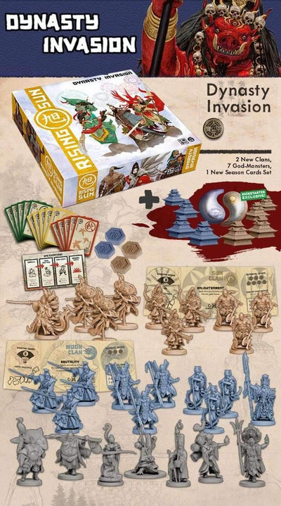 Rising Sun: Dynasty Invasion Expansion (Kickstarter Special) لعبة Kickstarter Board CMON محدود