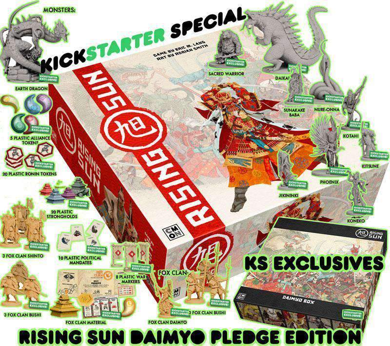 لعبة Rising Sun (Kickstarter Special) على Kickstarter Board CMON محدود