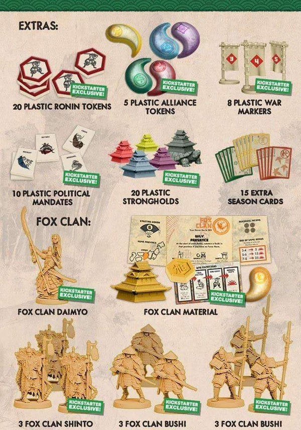 Rising Sun Comic Book Plus Promos Kickstarter Board Game Accessory Rising Sun Comic Book Plus Promos Kickstarter Board Game Accessory