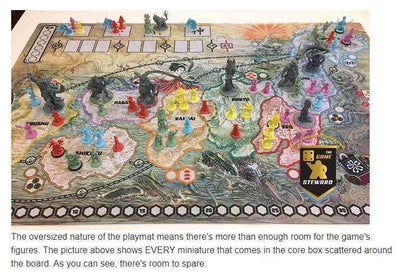 Rising Sun: Play Mat (Kickstarter Special) อุปกรณ์เสริมเกมบอร์ด Kickstarter CMON ถูก จำกัด