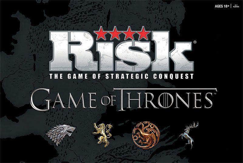 Risico: Game of Thrones (Retail Edition) Retail Board Game USAopoly, Het winnen van elf producties, het winnen van bewegingen Frankrijk, winnende bewegingen Duitsland, winning moves UK KS800466A