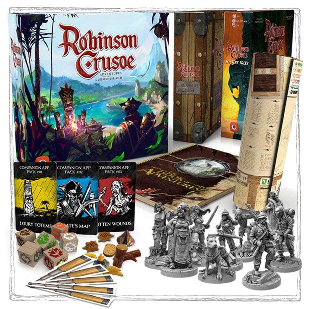 羅賓遜·克魯索（Robinson Crusoe）：收藏家版All-In Bundle（Kickstarter預訂特別）Kickstarter棋盤遊戲 Portal Games KS001175A