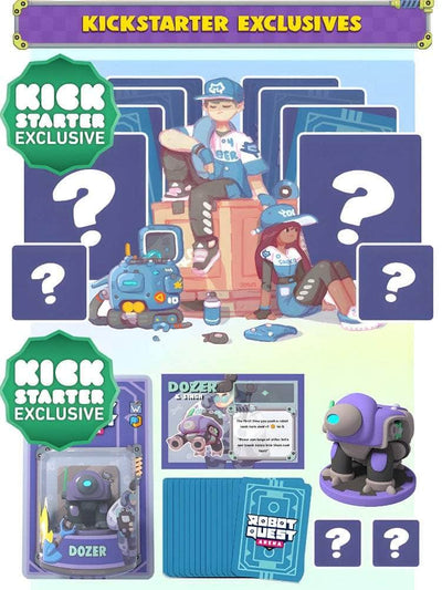 Robot Quest Arena: Juego de mesa Kickstarter Bundle de nivel de alta tecnología (Kickstarter pre-pedido) Wise Wizard Games KS001113A