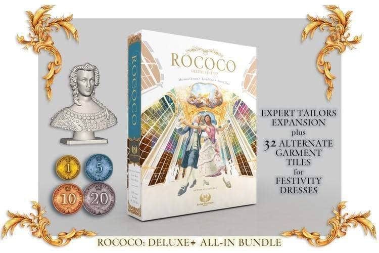 Rococo Deluxe Edition Plus Metal Coins Kickstarter Board Game 