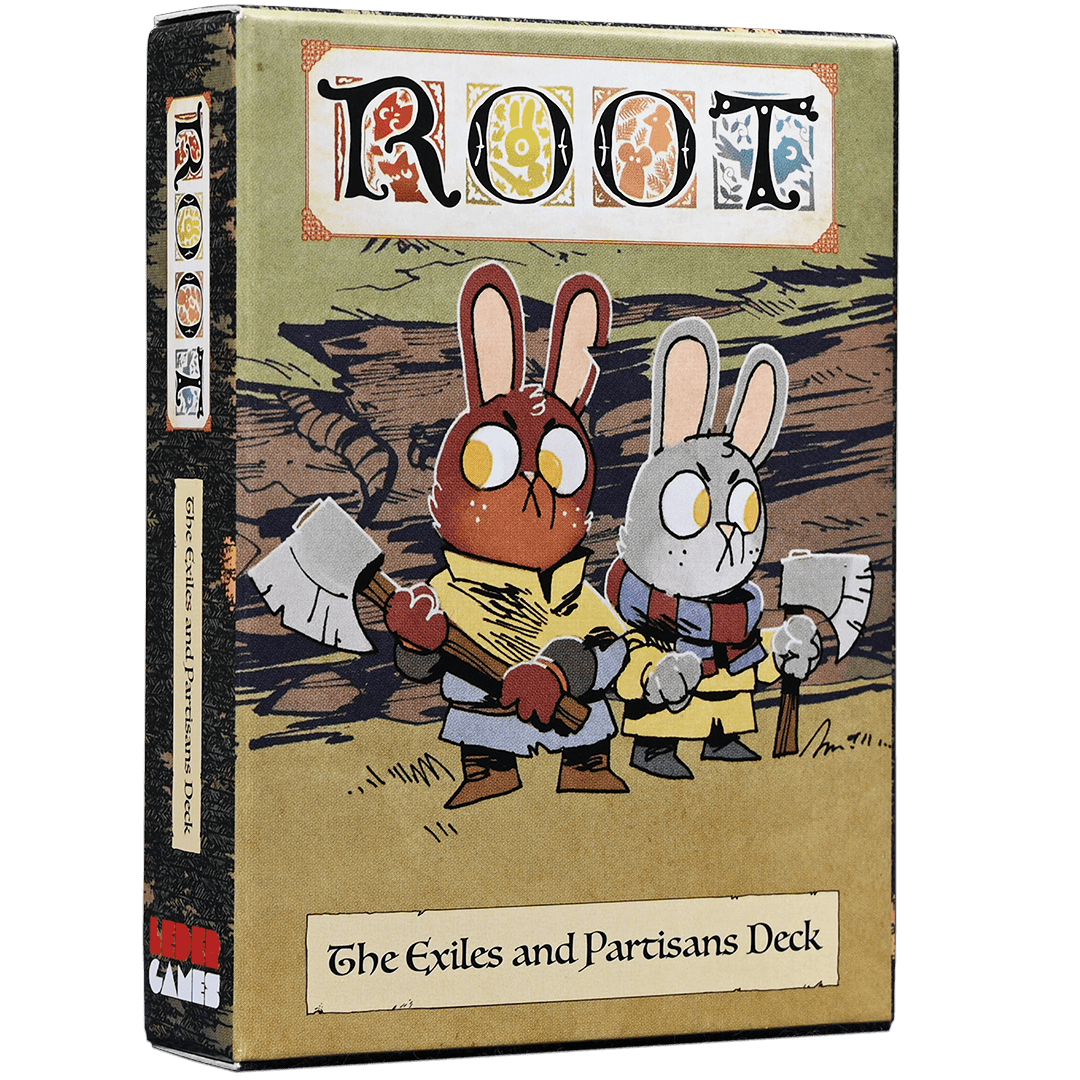 Root: Εξόδιοι και Partisans Deck (Retail Edition) Συμπλήρωμα παιχνιδιών λιανικής πώλησης λιανικής πώλησης Leder Games KS000721E